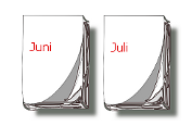 Kalender-Blätter Juni, Juli