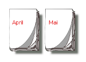 Kalender-Blätter April, Mai