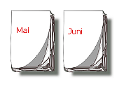 Kalender-Blätter Mai, Juni