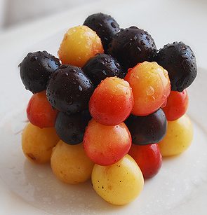 Würfel aus Früchten