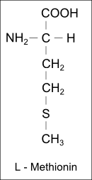 Strukturformel L-Methionin