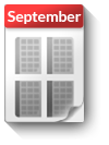 Kalender-Blatt September